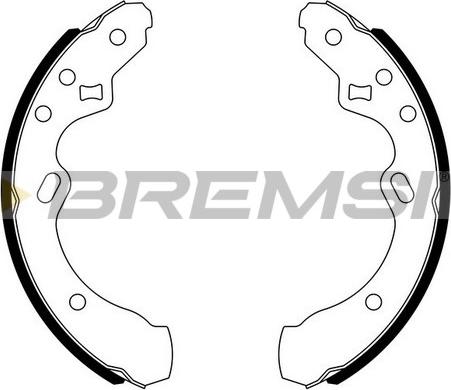 Bremsi GF0776 - Brake Shoe Set autospares.lv