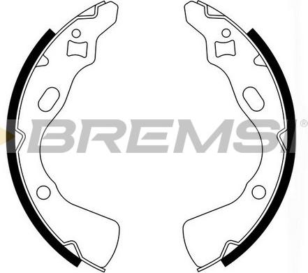 Bremsi GF0770 - Brake Shoe Set autospares.lv