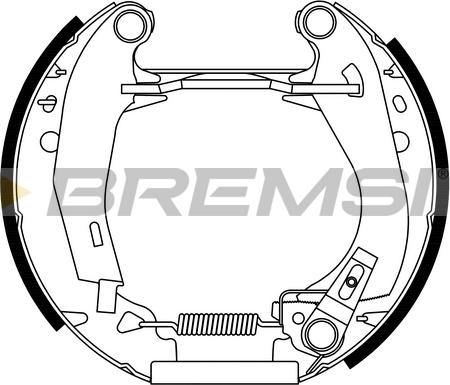 Bremsi GK0090 - Brake Shoe Set autospares.lv