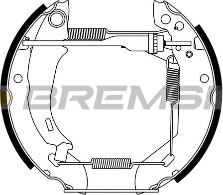 Bremsi GK0045 - Brake Shoe Set autospares.lv