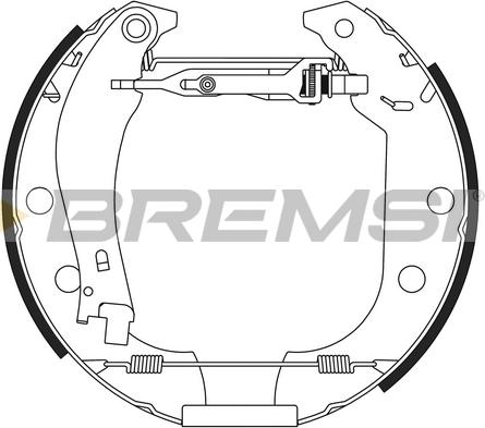 Bremsi GK0151 - Brake Shoe Set autospares.lv