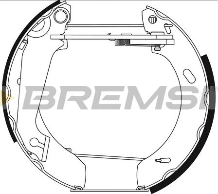 Bremsi GK0265 - Brake Shoe Set autospares.lv