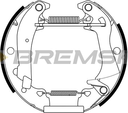 Bremsi GK0410 - Brake Shoe Set autospares.lv