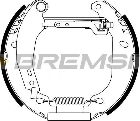 Bremsi GK0067 - Brake Shoe Set autospares.lv
