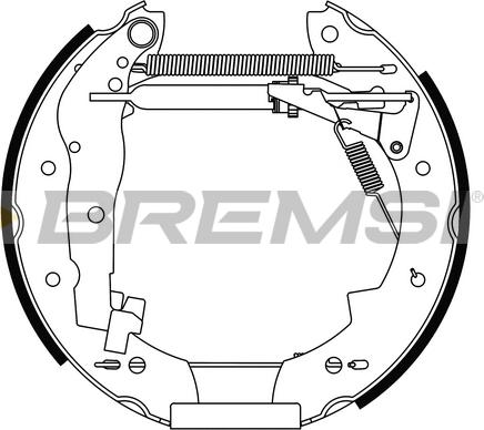 Bremsi GK0024 - Brake Shoe Set autospares.lv