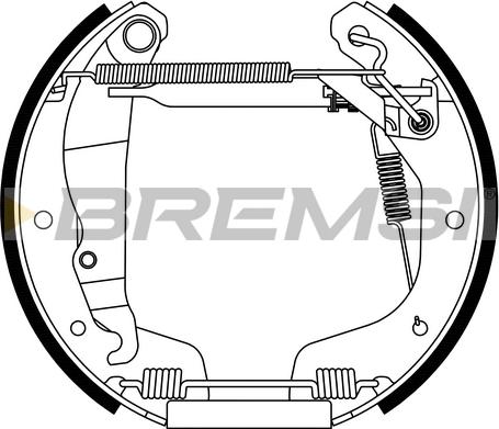 Bremsi GK0074 - Brake Shoe Set autospares.lv