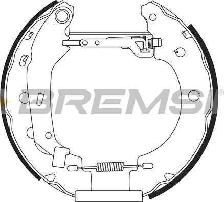 Bremsi GK0156 - Brake Shoe Set autospares.lv