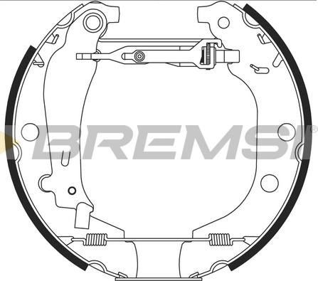 Bremsi GK0164 - Brake Shoe Set autospares.lv