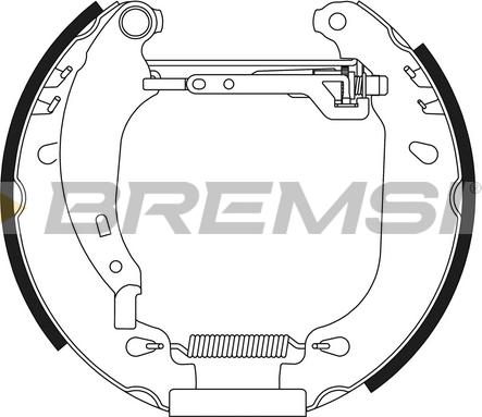 Bremsi GK0165 - Brake Shoe Set autospares.lv