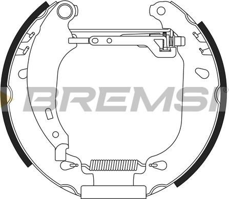 Bremsi GK0160 - Brake Shoe Set autospares.lv