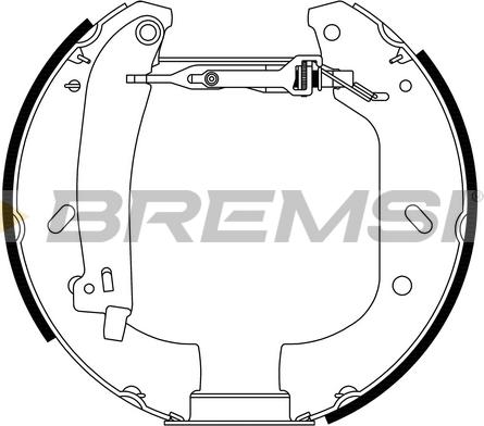 Bremsi GK0102 - Brake Shoe Set autospares.lv