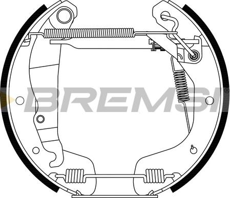 Bremsi GK0112 - Brake Shoe Set autospares.lv