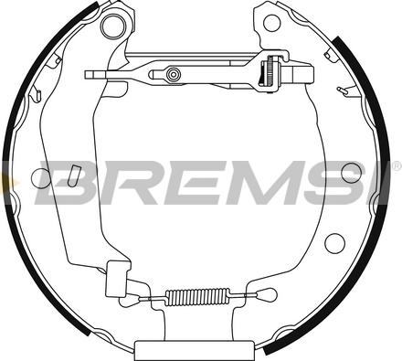 Bremsi GK0189 - Brake Shoe Set autospares.lv