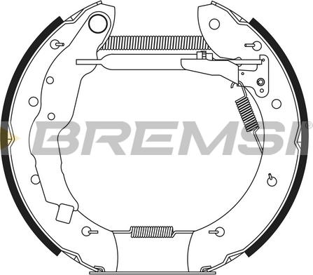 Bremsi GK0179 - Brake Shoe Set autospares.lv