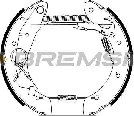 Bremsi GK0184 - Brake Shoe Set autospares.lv