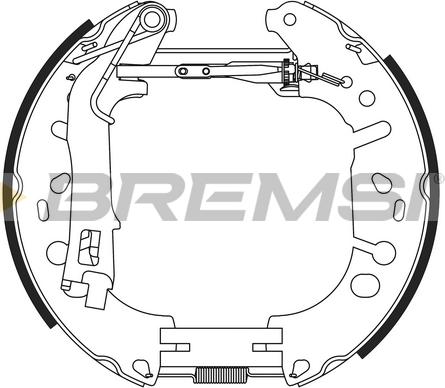 Bremsi GK0389 - Brake Shoe Set autospares.lv
