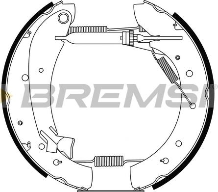 Bremsi GK0335 - Brake Shoe Set autospares.lv