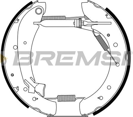 Bremsi GK0208 - Brake Shoe Set autospares.lv