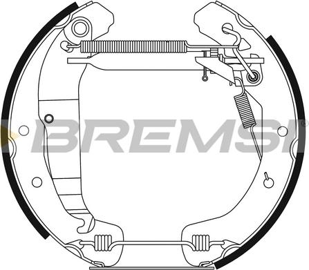 Bremsi GK0214 - Brake Shoe Set autospares.lv