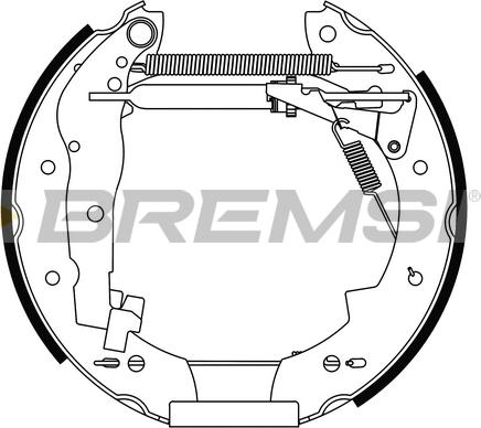 Bremsi GK0223 - Brake Shoe Set autospares.lv