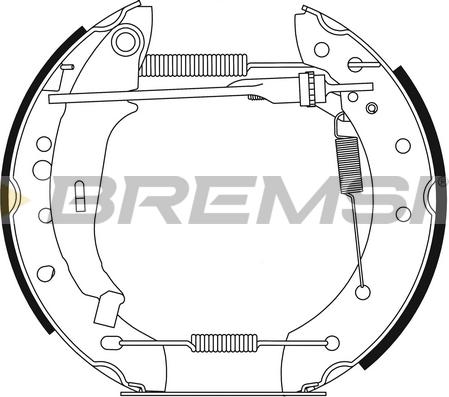 Bremsi GK0277 - Brake Shoe Set autospares.lv