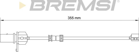 Bremsi WI0922 - Warning Contact, brake pad wear autospares.lv