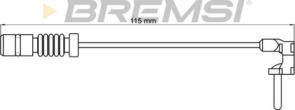 Bremsi WI0597 - Warning Contact, brake pad wear autospares.lv