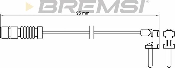 Bremsi WI0501 - Warning Contact, brake pad wear autospares.lv