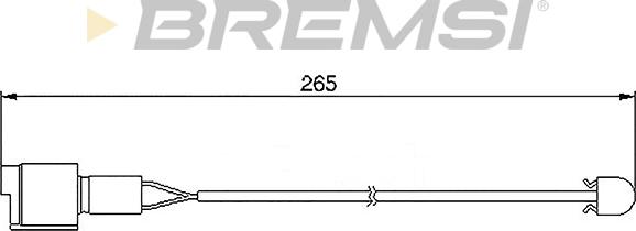 Bremsi WI0502 - Warning Contact, brake pad wear autospares.lv