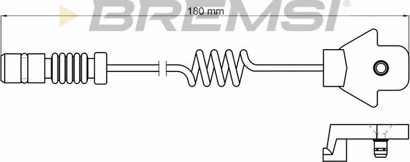 Bremsi WI0507 - Warning Contact, brake pad wear autospares.lv