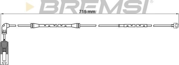 Bremsi WI0585 - Warning Contact, brake pad wear autospares.lv