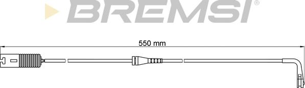 Bremsi WI0534 - Warning Contact, brake pad wear autospares.lv