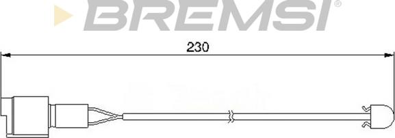 Bremsi WI0526 - Warning Contact, brake pad wear autospares.lv