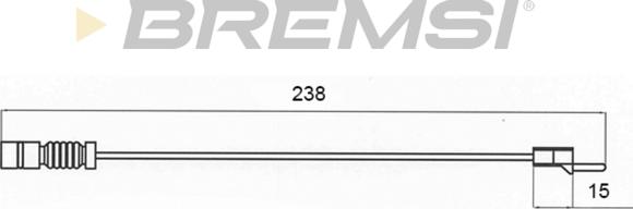 Bremsi WI0579 - Warning Contact, brake pad wear autospares.lv