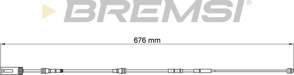 Bremsi WI0692 - Warning Contact, brake pad wear autospares.lv