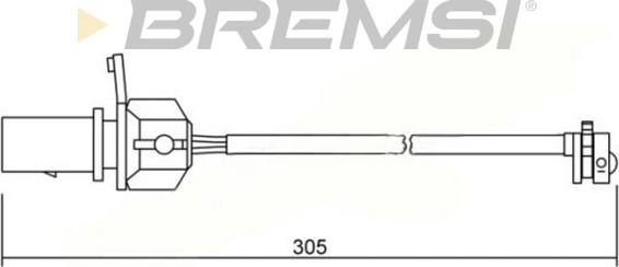 Bremsi WI0647 - Warning Contact, brake pad wear autospares.lv