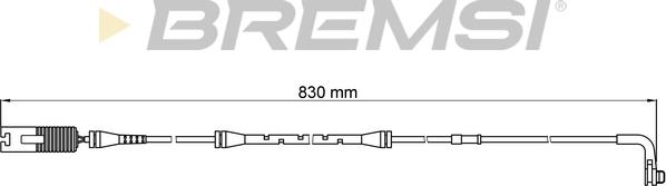 Bremsi WI0608 - Warning Contact, brake pad wear autospares.lv