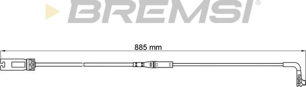 Bremsi WI0603 - Warning Contact, brake pad wear autospares.lv