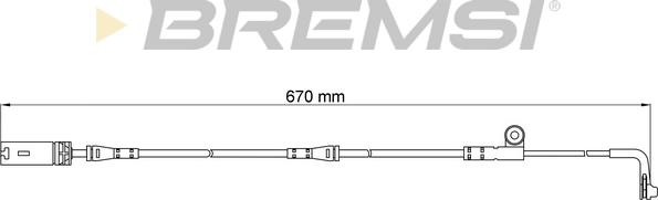 Bremsi WI0602 - Warning Contact, brake pad wear autospares.lv