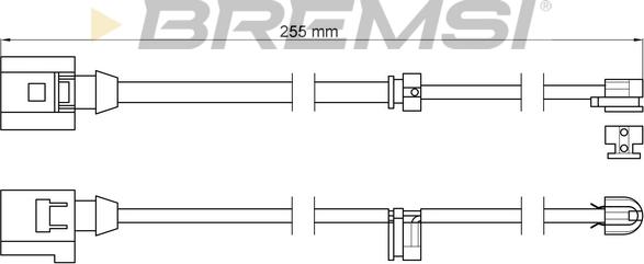 Bremsi WI0615 - Warning Contact, brake pad wear autospares.lv