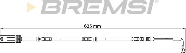 Bremsi WI0612 - Warning Contact, brake pad wear autospares.lv