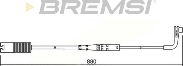Bremsi WI0617 - Warning Contact, brake pad wear autospares.lv