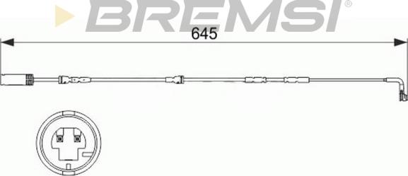 Bremsi WI0681 - Warning Contact, brake pad wear autospares.lv