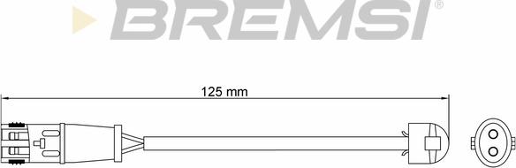 Bremsi WI0634 - Warning Contact, brake pad wear autospares.lv