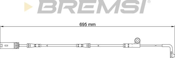 Bremsi WI0636 - Warning Contact, brake pad wear autospares.lv