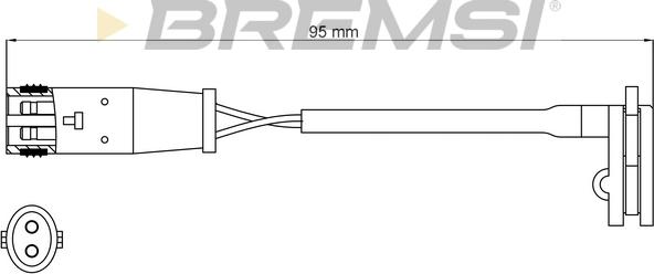 Bremsi WI0625 - Warning Contact, brake pad wear autospares.lv