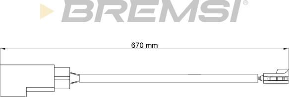 Bremsi WI0800 - Warning Contact, brake pad wear autospares.lv