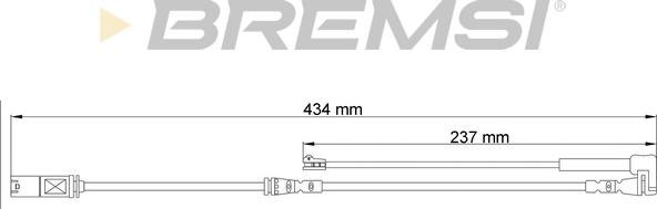 Bremsi WI0801 - Warning Contact, brake pad wear autospares.lv