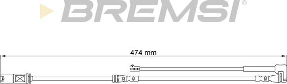 Bremsi WI0797 - Warning Contact, brake pad wear autospares.lv