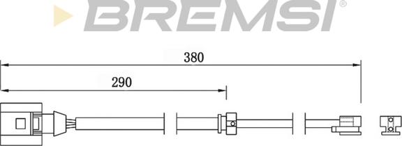 Bremsi WI0747 - Warning Contact, brake pad wear autospares.lv